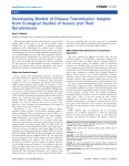 Developing Models of Disease Transmission: Insights from