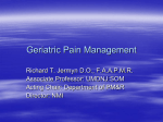 Geriatric Pain Management - S-COPE