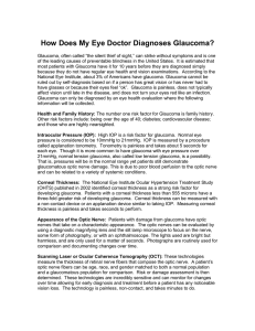 How your Eye Doctor Diagnoses Glaucoma