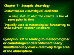 Chapter- Synoptic Climatology