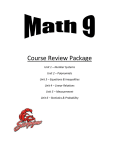 Course Review Outline