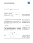 Matrix equations