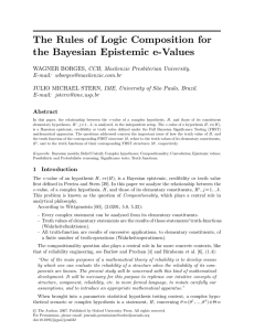 The Rules of Logic Composition for the Bayesian - IME-USP