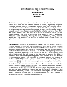 On Euclidean and Non-Euclidean Geometry by Hukum Singh DESM