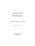 Laboratory Exercises in Physical Chemistry