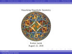 Visualizing Hyperbolic Geometry