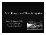 MR: Finger and Thumb Injuries