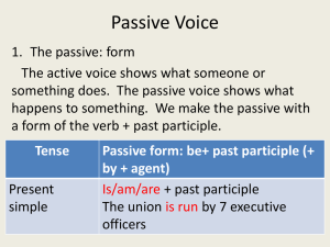 unit 5 passive voice