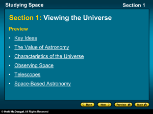 Studying Space Section 1 Section 1