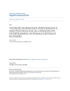 thyroid hormones, performance, and psychological changes