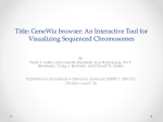 Title: GeneWiz browser: An Interactive Tool for Visualizing