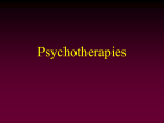 Psychotherapies