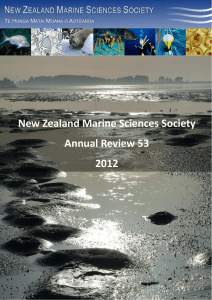 Number 53: 2011  - New Zealand Marine Sciences Society