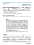 Brain and Central Nervous System Cancer Incidence in Navarre