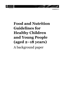 Part 2: Meal patterns of New Zealand children and