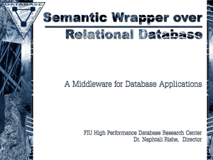 Semantic Wrapper over Relational Databases
