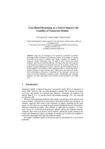 Case-Based Reasoning as a Tool to Improve the Usability of