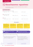 Simultaneous equations - Pearson Schools and FE Colleges