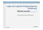 Logik - Softwaretechnik und Programmiersprachen