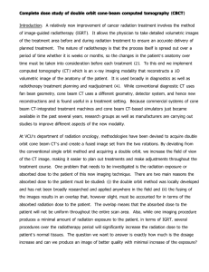 Complete dose study of double orbit cone