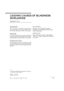 leading causes of blindness worldwide