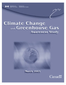 Climate Change and Greenhouse Gas - C