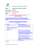 National Medical Policy