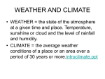 STRUCTURE OF THE ATMOSPHERE