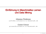Einführung in Maschinelles Lernen und Data Mining