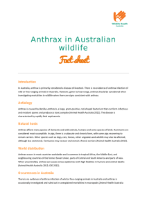 Anthrax in Australian Wildlife Sept 2016