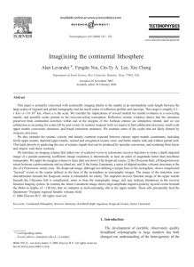 Imag(in)ing the continental lithosphere