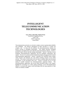 INTELLIGENT TELECOMMUNICATION TECHNOLOGIES