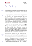 Climate Change Impacts in the Asia/Pacific Region