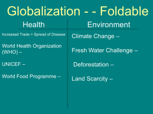 Globalization and the Environment