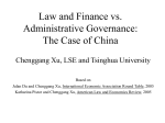 Law, Finance, and Financial Regulation in China