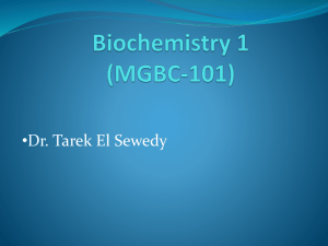 Biochemistry 1 (BASIC-106)