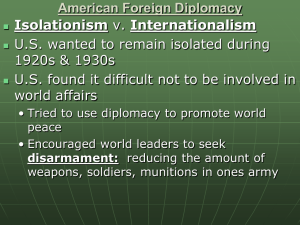 American Foreign Diplomacy