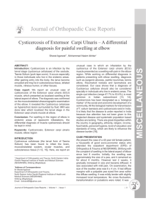 case 1 - Journal of Orthopaedic Case Reports