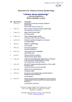 Course programme “Infectious disease epidemiology“