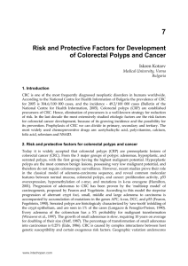 Risk and Protective Factors for Development of Colorectal
