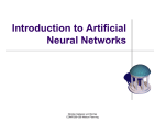 Introduction to Artificial Neural Networks