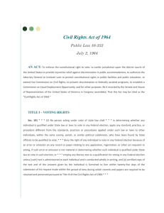 Essential Text of the Civil Rights Act of 1964