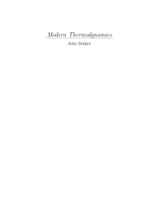 Modern Thermodynamics