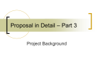 The Project Proposal