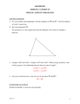 geometry module 1 lesson 29 special lines in
