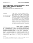 Reactive oxygen species and temperature stresses - UNT