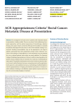 ACR Appropriateness Criteria® Rectal Cancer: Metastatic