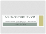 managing behavior - Foxborough Regional Charter School