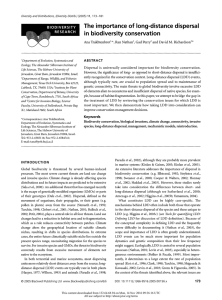 The Importance of Long-Distance Dispersal in Biodiversity