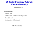 Tutorial 5 - Electrochemistry